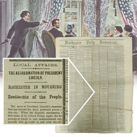Historic April 17, 1865 Edition Announcing Abraham Lincoln’s Assassination