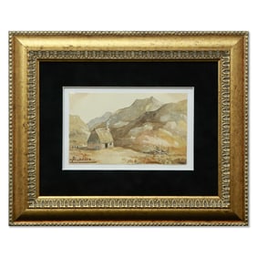 Picasso Mixed Media: "Rustic Hut in the Lowlands" 