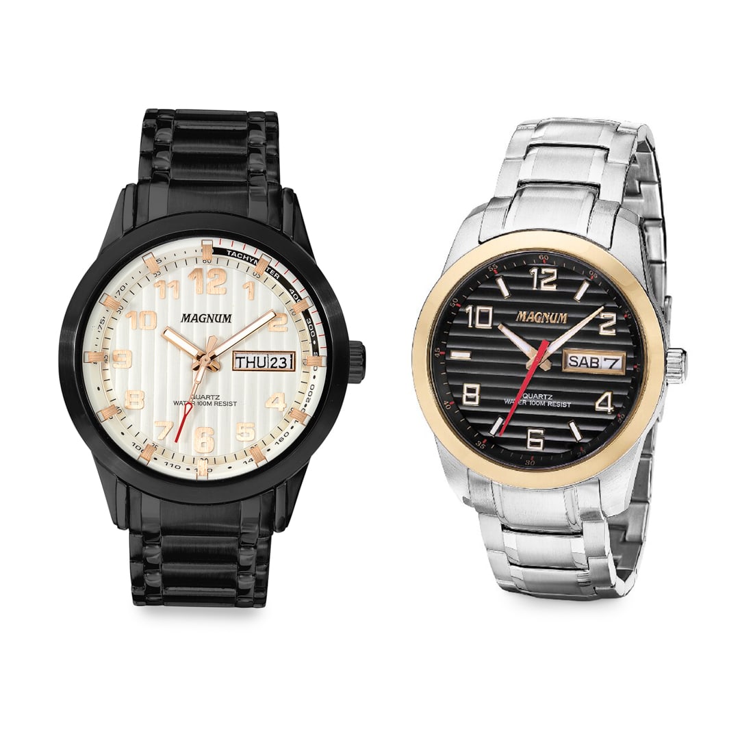 Set of 2 Magnum Men’s Stainless Steel Watches (1 of 1)