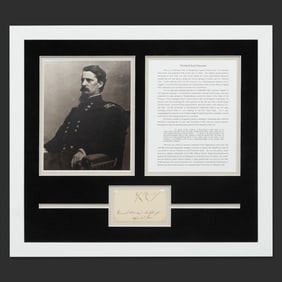 Original Signed Document by Major General Winfield Scott Hancock