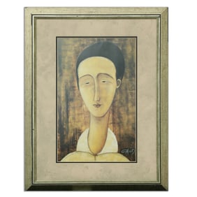 Guy Mourand – Portrait of a Woman with Elongated Neck
