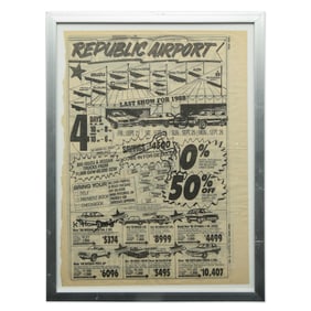 Unique Keith Haring Newspaper Artwork - "Flying Man and Symbolism"