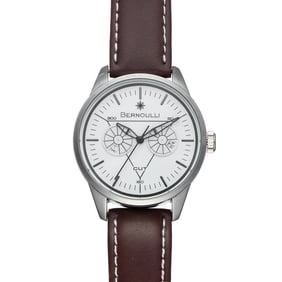 Bernoulli Men’s Watch – 42mm Dual Subdial Design