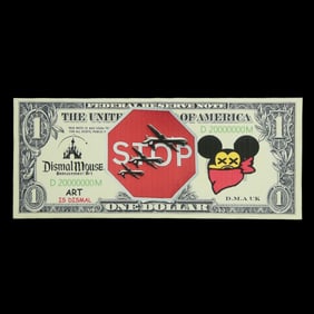 Dismal Mouse Bemusement Art Dismal Dollar Print on Canvas, 2025