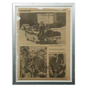 Keith Haring Newspaper Art - Original Work from March 1981