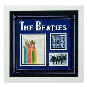 Beatles Signed Handwritten Lyrics Page: “And I Love Her”