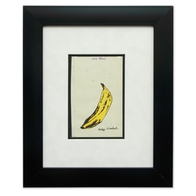 Andy Warhol Mixed Media on Paper – "Banana"