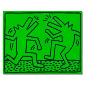 Keith Haring, "Dancing Dogs," September 1982
