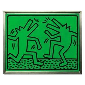 Keith Haring, "Dancing Dogs," September 1982