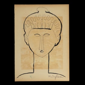 Amedeo Modigliani Mixed Media on Paper