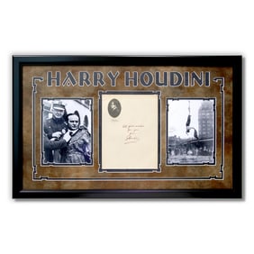 Exquisite Harry Houdini Signed and Inscribed Stationary Letter