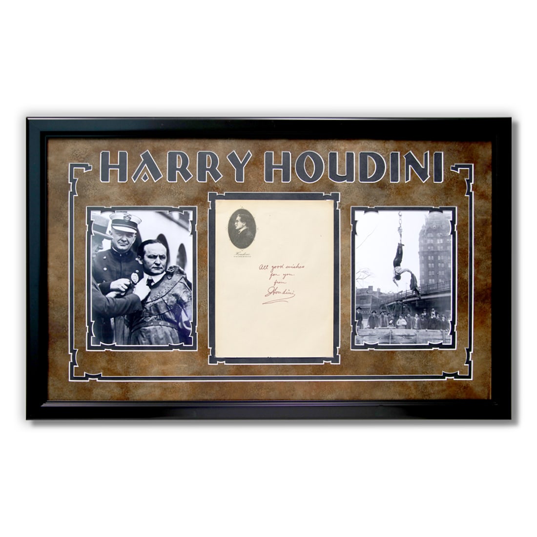 Exquisite Harry Houdini Signed and Inscribed Stationary Letter (1 of 12)