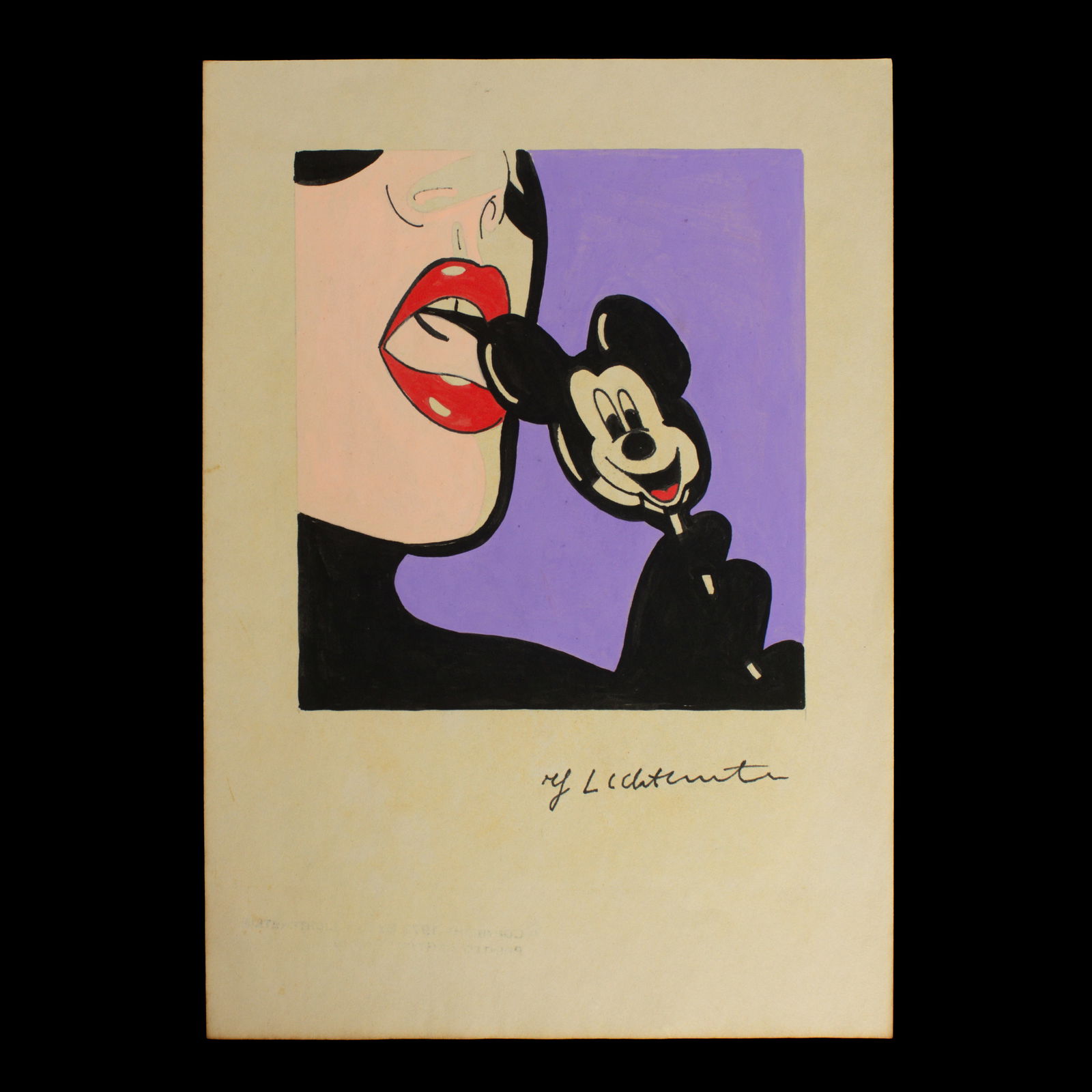 Roy Lichtenstein Mixed Media on Paper: "Pop Art Delight" (1 of 9)