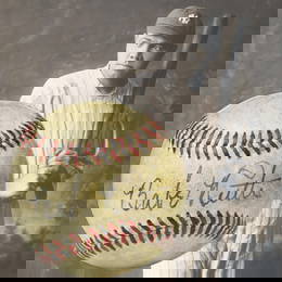 Babe Ruth Signed Reach Baseball, Forensically Authenticated