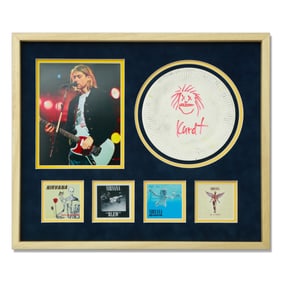 Kurt Cobain Doodled Paper Plate