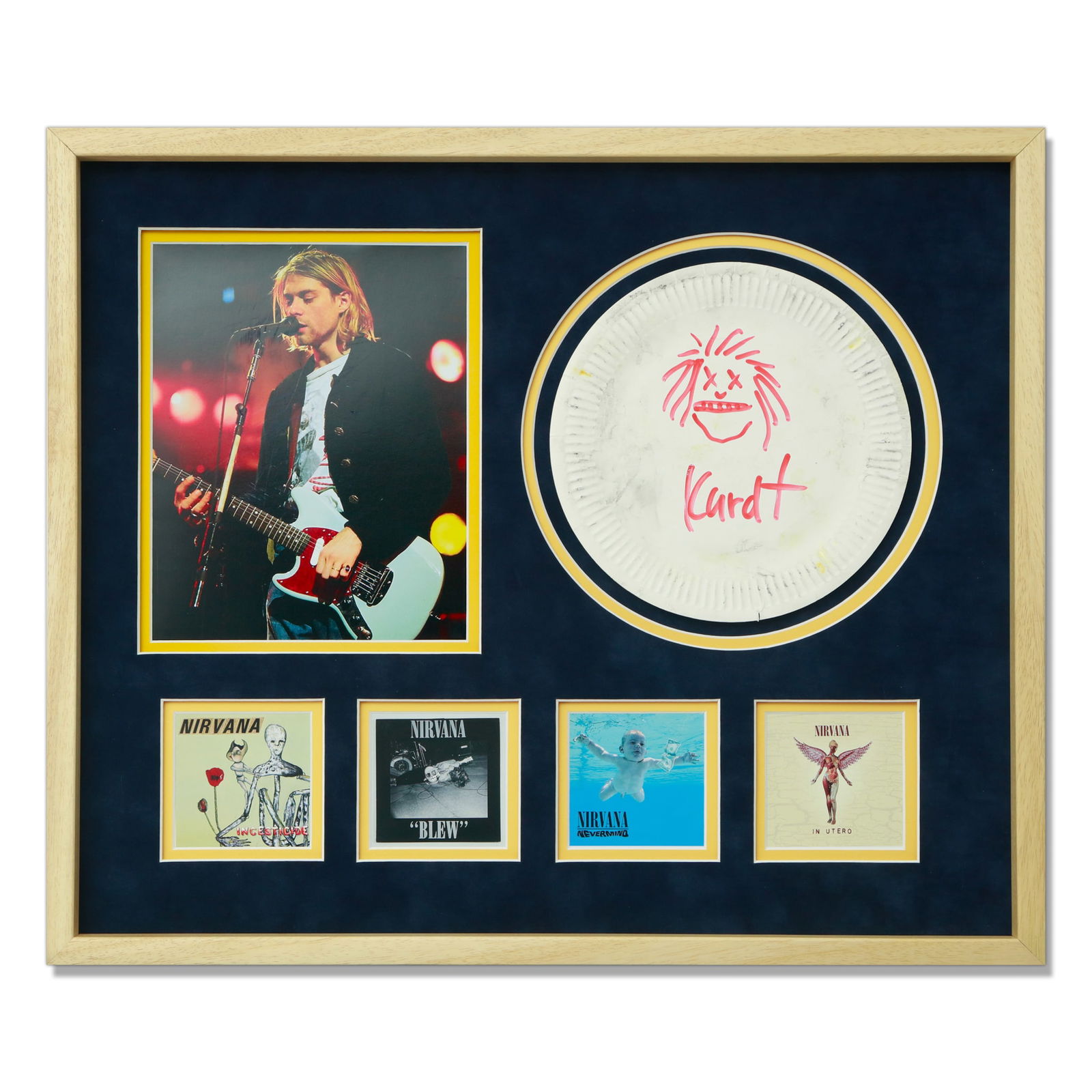 Kurt Cobain Doodled Paper Plate (1 of 6)