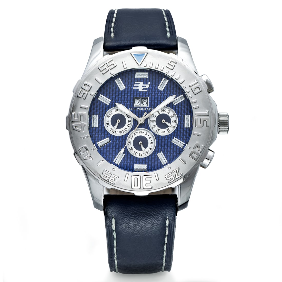32 Degrees Automatic Multifunction Watch – Blue Textured Dial (1 of 4)
