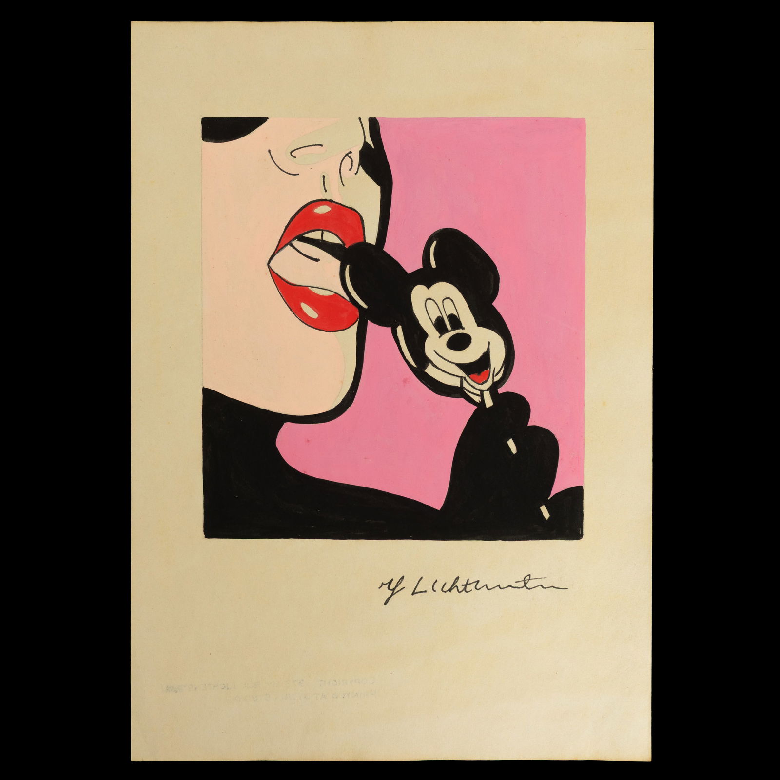 Roy Lichtenstein Mixed Media: "Pop Sensation" (1 of 3)