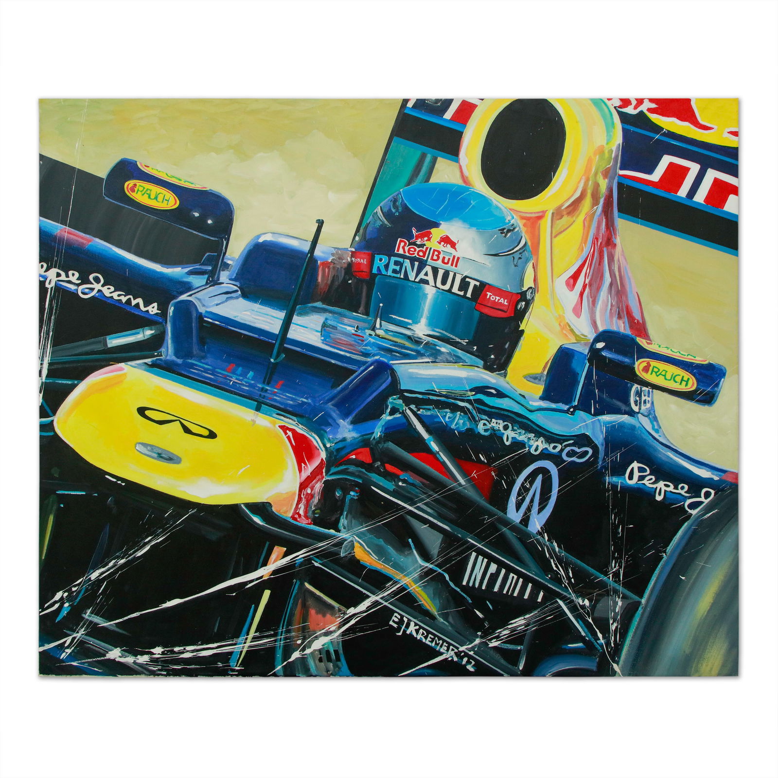 ERIC JAN KREMER (Dutch, b. 1962)** *Red Bull Racing – Formula 1 in Motion* (1 of 7)