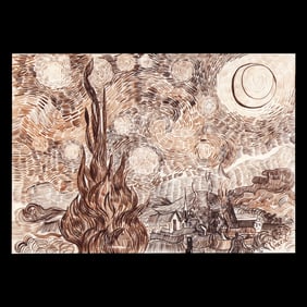 Vincent van Gogh – Ink Drawing on Paper (after)