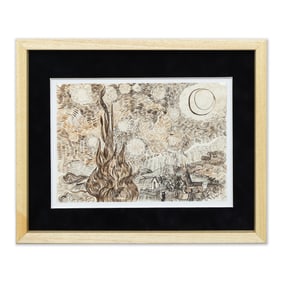 Vincent van Gogh – Ink Drawing on Paper (after)