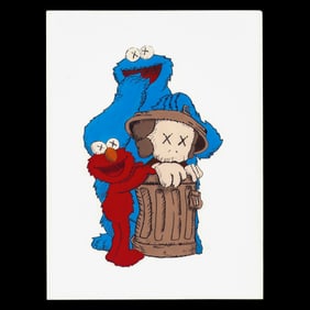 KAWS– Mixed Media on Paper (after)