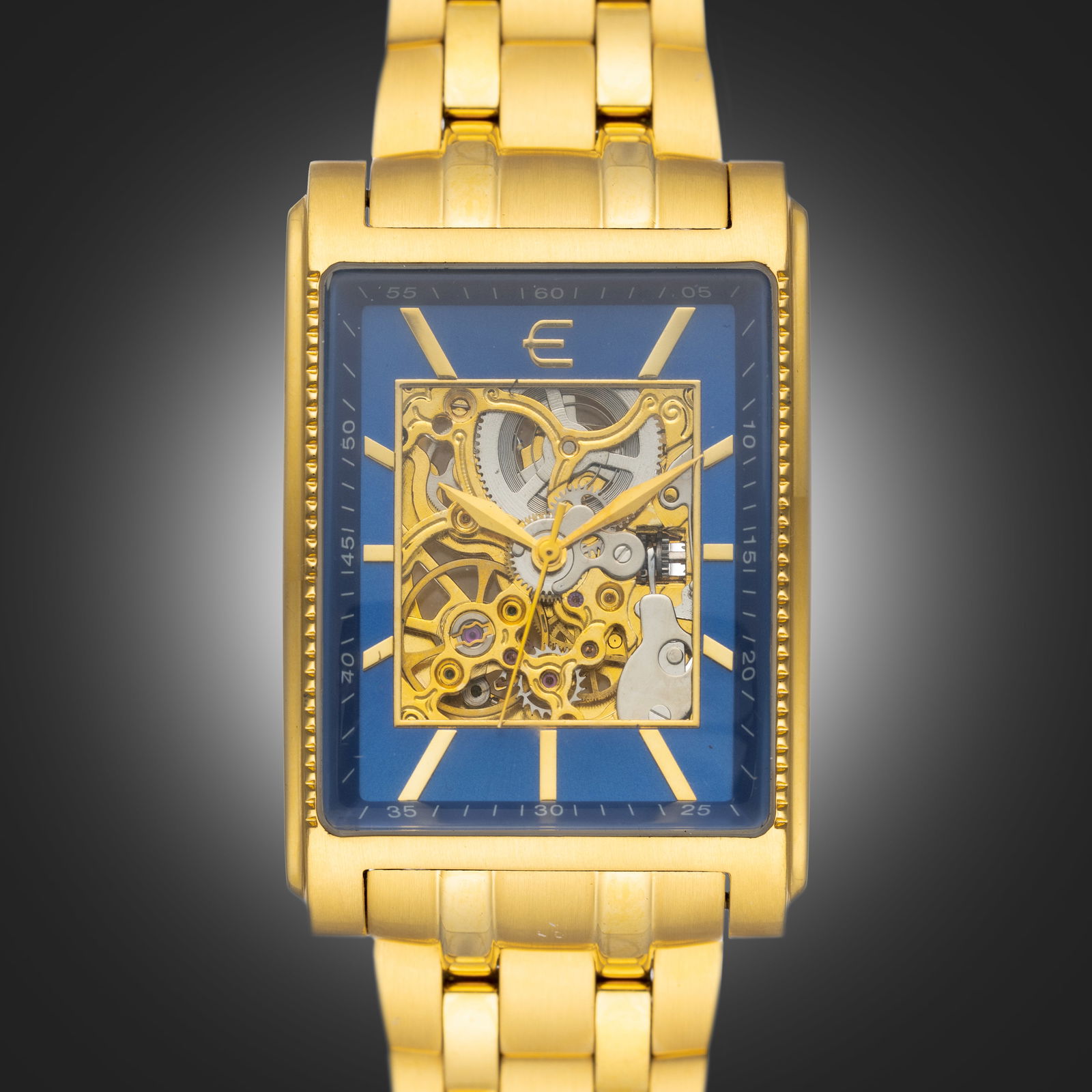 Eberle Men’s Goldtone Skeleton Watch (1 of 3)