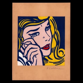 Roy Lichtenstein – Mixed Media Painting on Brown Paper