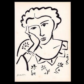 Henri Matisse – Ink Drawing on Paper (after)