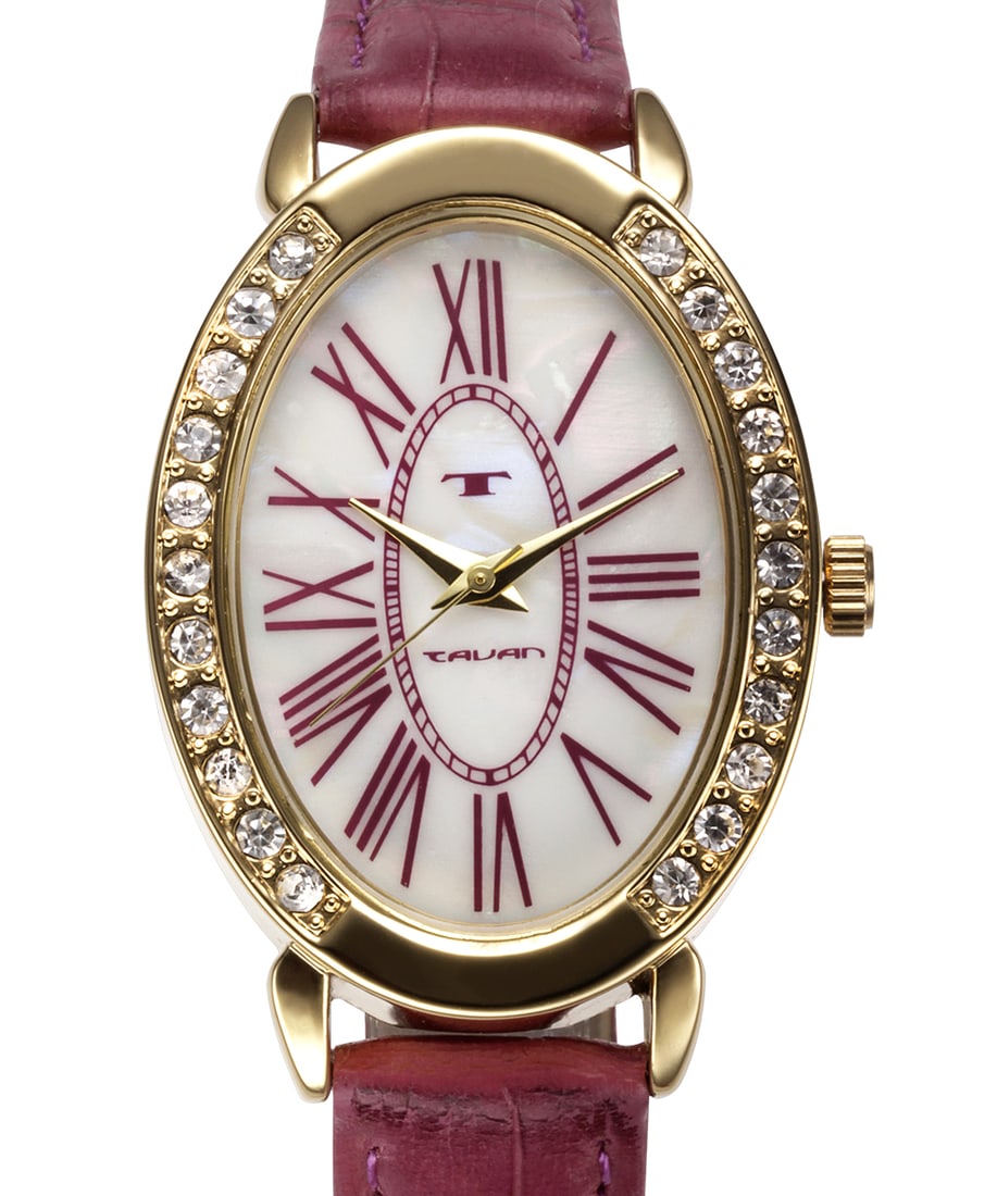 Tavan Ladies Goldtone Crystal Bezel Watch (1 of 4)