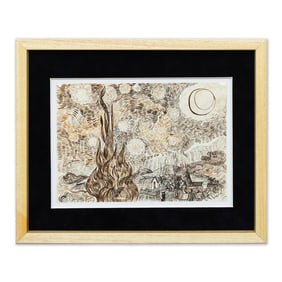 Vincent van Gogh – Ink Drawing on Paper (after)