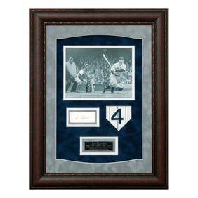 Forensically Authenticated Lou Gehrig Signed Document Cut