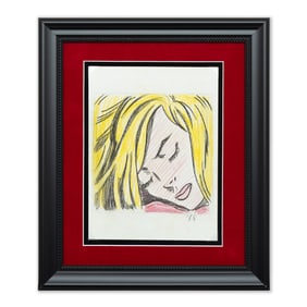 Roy Lichtenstein Mixed Media Drawing (after)