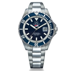 Ulysse Girard Watch Blue Fin Collection – Blue Dial & Blue Bezel