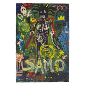 Jean-Michel Basquiat — Painting on Board (“Untitled,” 1982)