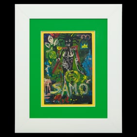 Jean-Michel Basquiat — Painting on Board (“Untitled,” 1982)