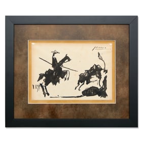 Pablo Picasso – Painting on Paper (Picador y el Matador) – 1959