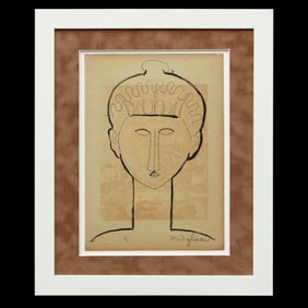 Amedeo Modigliani Mixed Media on Paper