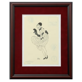 Gerda Wegener "Paris 1918" Fashion Illustration Mixed Media on Paper