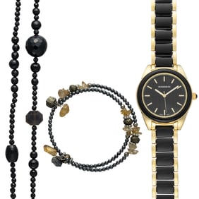 Rousseau Watch with Necklace & Bracelet