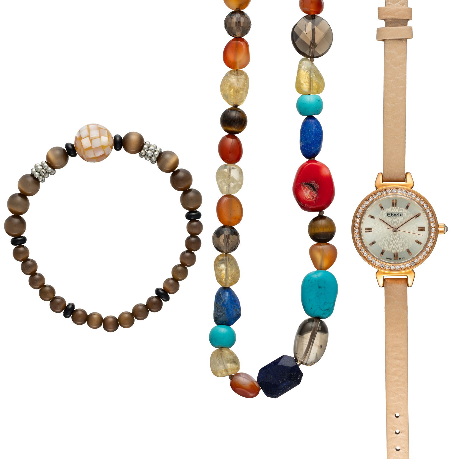 Eberle Watch with Necklace & Bracelet (1 of 4)