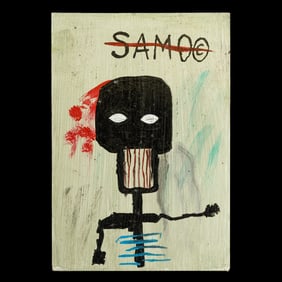 Jean-Michel Basquiat SAMO Composition on Card