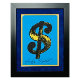 Andy Warhol– “Dollar Sign” Painting on Paper (Attrib/After)
