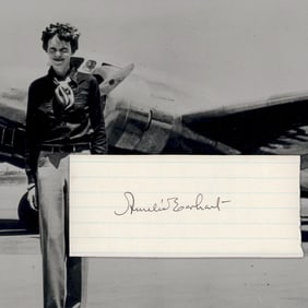 Amelia Earhart Document Cut Signature, Forensically Authenticated