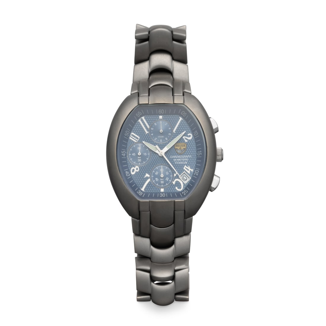 Heuer Titanium Chronograph Watch – 37mm Oblong Case (1 of 2)