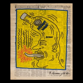 Keith Haring New York Post Drawing (October 12, 1981)