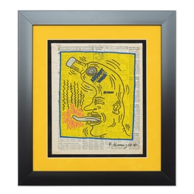 Keith Haring New York Post Drawing (October 12, 1981)