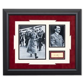 Adolf Hitler Document Cut Signature, Forensically Authenticated