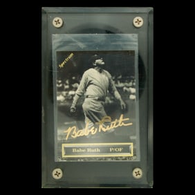 Spectrum Gold Series Babe Ruth Baseball Card