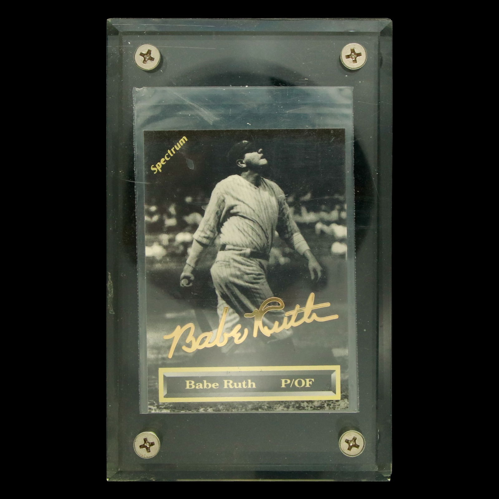 Spectrum Gold Series Babe Ruth Baseball Card (1 of 3)
